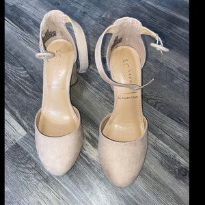 Women’s size 5.5 Nude Hydrangea heels, Lauren Conrad